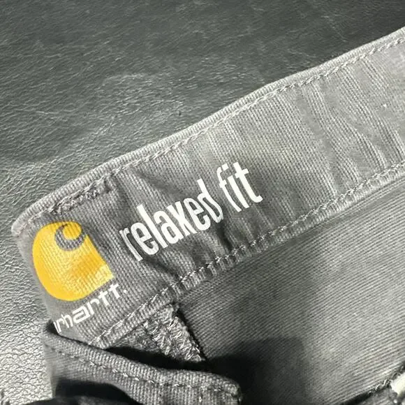 CARHARTT RUGGED FLEX RELAXED FIT CANVAS 5-POCKET WORK PANT DARK GRAY SIZE 40x32 - Picture 3 of 8